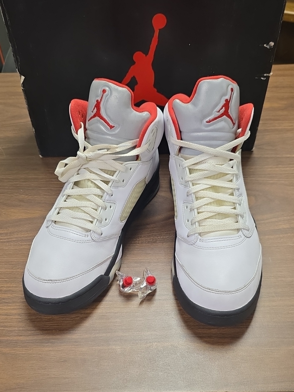 Jordan 5 Retro Fire Red Silver Tongue (2020) DA1911-102 Men's 14